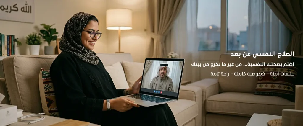 العلاج النفسي عن بعد